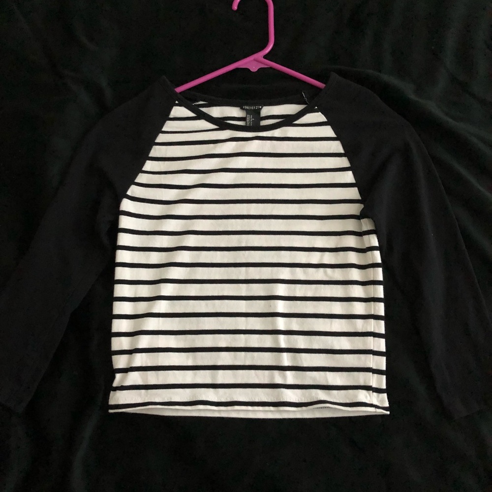 Crop Top with 3/4 sleeves from Forever 21